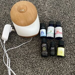 Light up air diffuser with oils